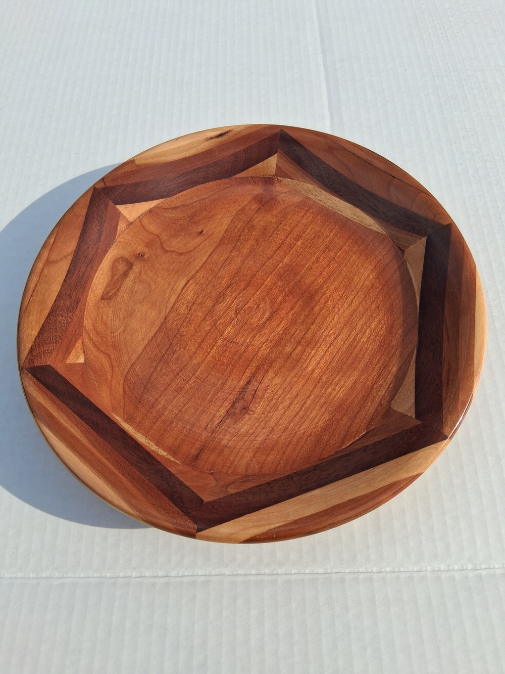 Handcrafted Wooden Platter - Natural Brown